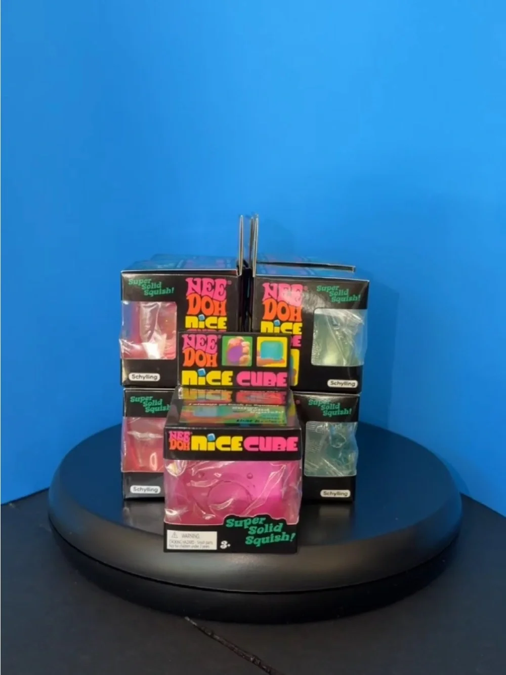 NeeDoh Nice Cube Super Solid Squish - Pink